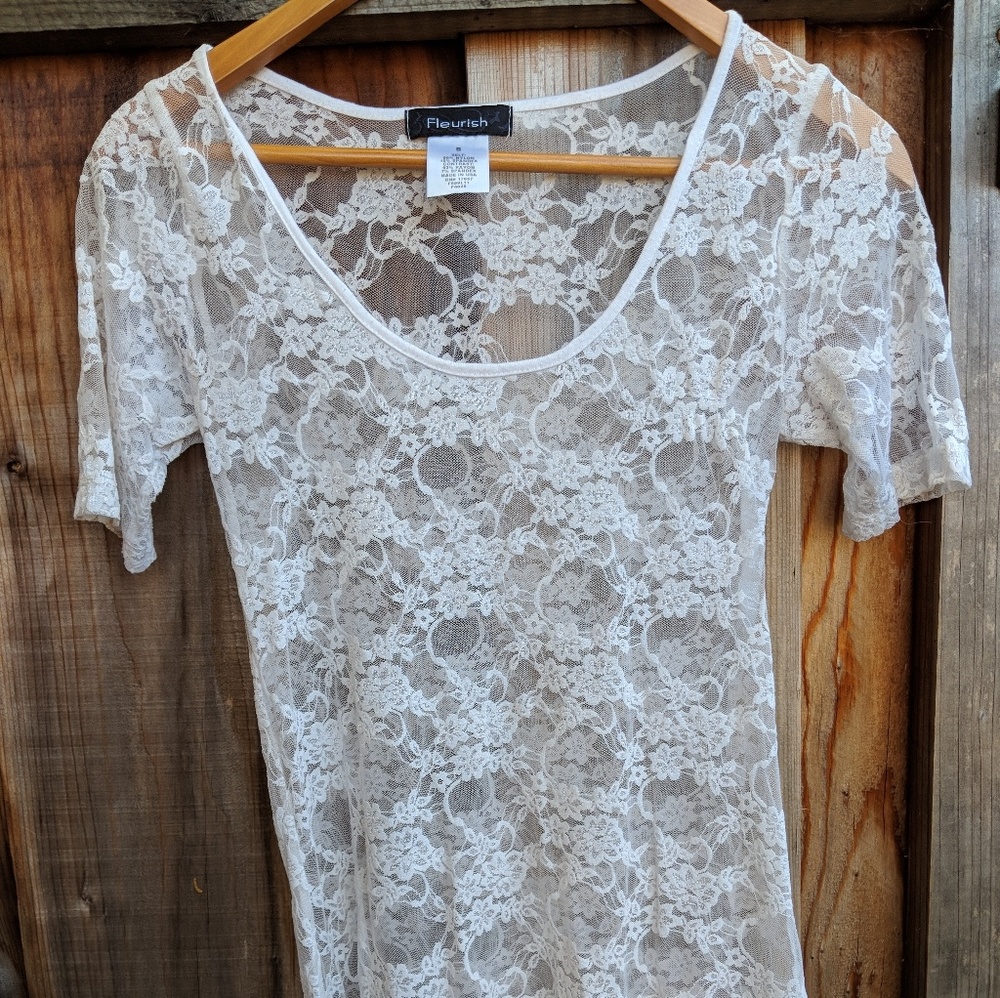 White lace top (S)
